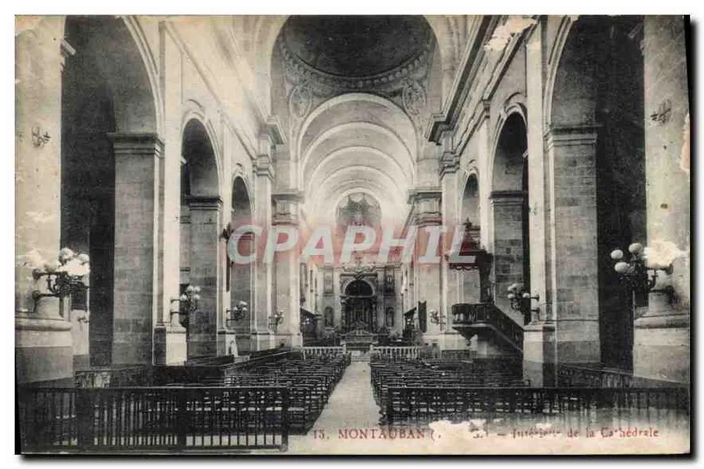 Innenansicht der Kathedrale — Montauban — Verlag nicht identifiziert, Nr. 13 - Vorderseite