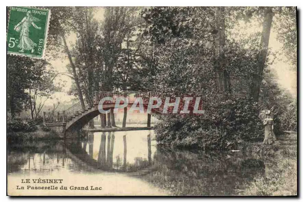 Le Vésinet — Die Brücke des Grossen Sees — A. Degrés, Le Vésinet - Vorderseite