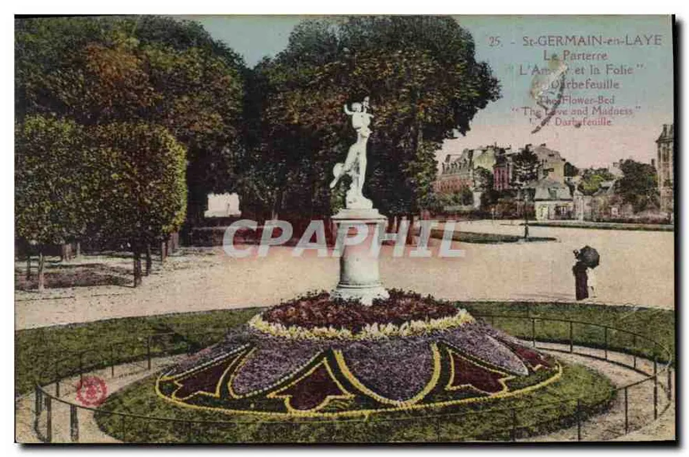 St-GERMAIN-en-LAYE - O Parterre 'O Amor e a Loucura' - Imp. fot. 'O Amigo' Paris - Frente