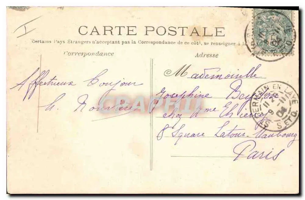 St-GERMAIN-en-LAYE — O Castelo vista geral — Editor B.2 - Verso