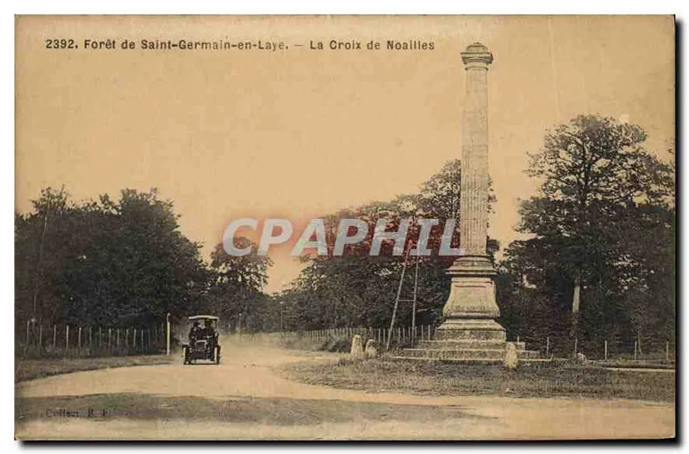 Wald von Saint-Germain-en-Laye — Kreuz von Noailles — Sammlung R. F. - Vorderseite