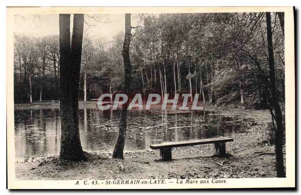 St-GERMAIN-en-LAYE — La Mare aux Canes — Abeille-Cartes, Paris, n° 43 - Frente