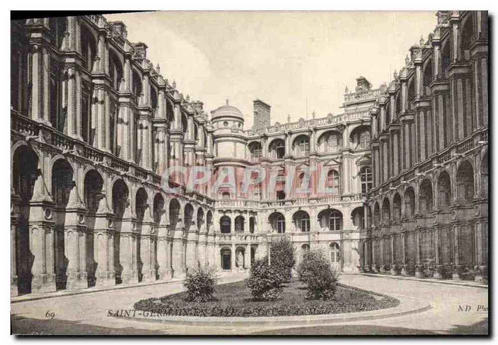Cour intérieure do castelo de Saint-Germain-en-Laye — editor ND Photo, n° 69 - Frente