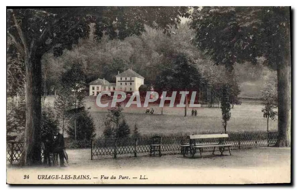 Uriage-les-Bains — Uitzicht op het Park — LL. n°24 - Voorkant