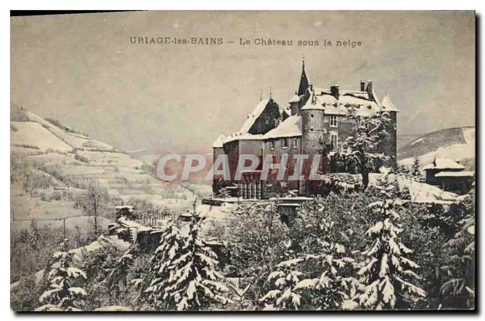 Uriage-les-Bains — Das Schloss unter Schnee — Verlag nicht sichtbar - Vorderseite