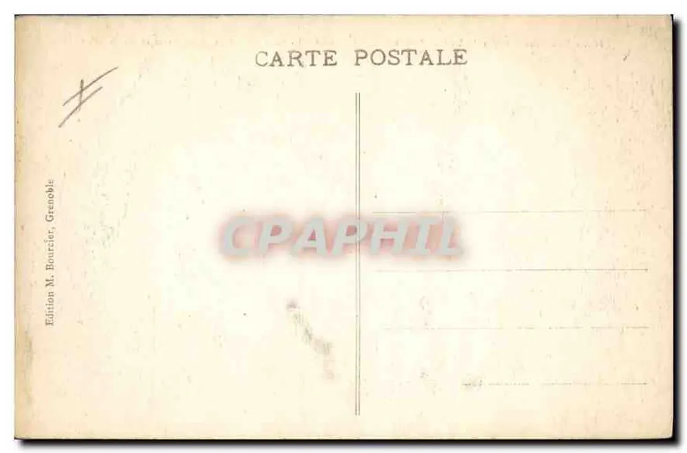 Unterstation Saint-Nizier und les Pucelles — Dauphiné — Linie von Grenoble nach Villars-de-Lans — Ausgabe von M. Bourcier, Grenoble - Rückseite