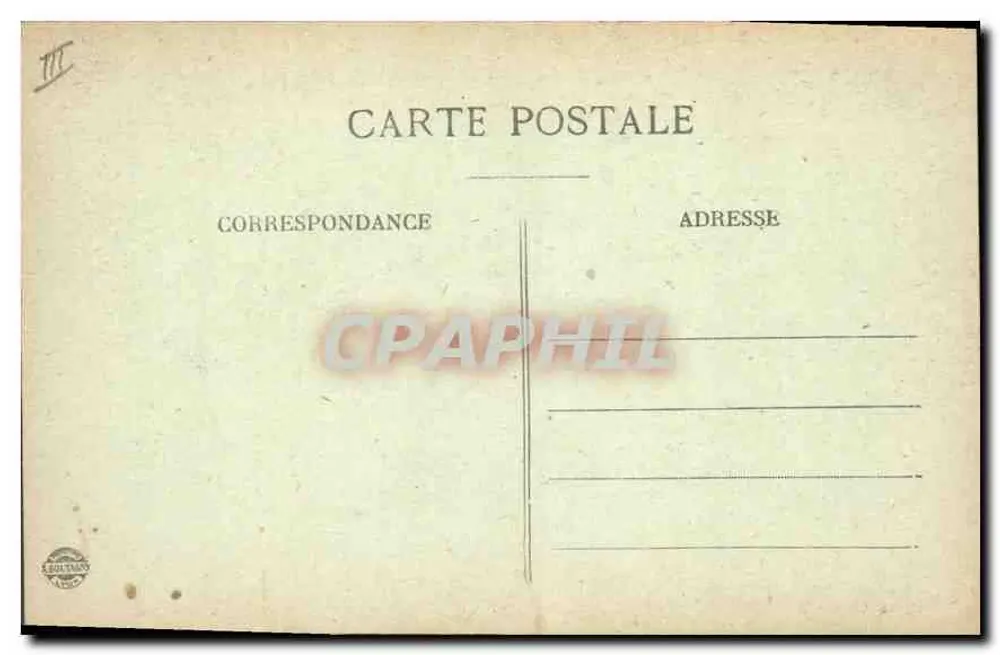 Grenoble — Ansicht des Stadtgartens und der Bastillen — Schneeeffekt — Verlag Boltman, n° 081 - Rückseite