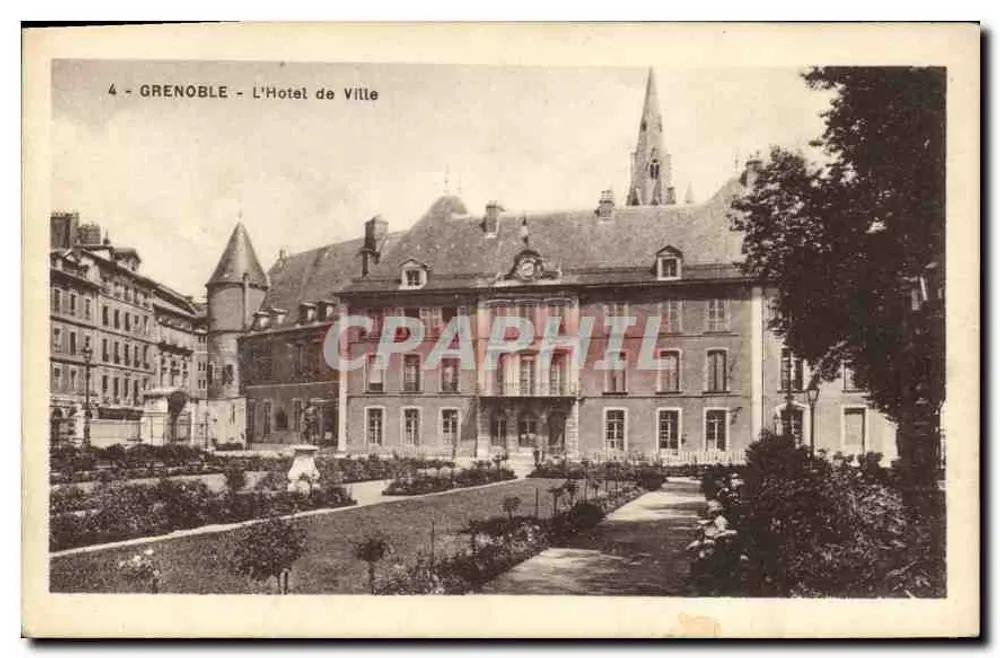 Grenoble - Het Stadhuis — uitgever Martinotto Frères, Grenoble, n°4 - Voorkant