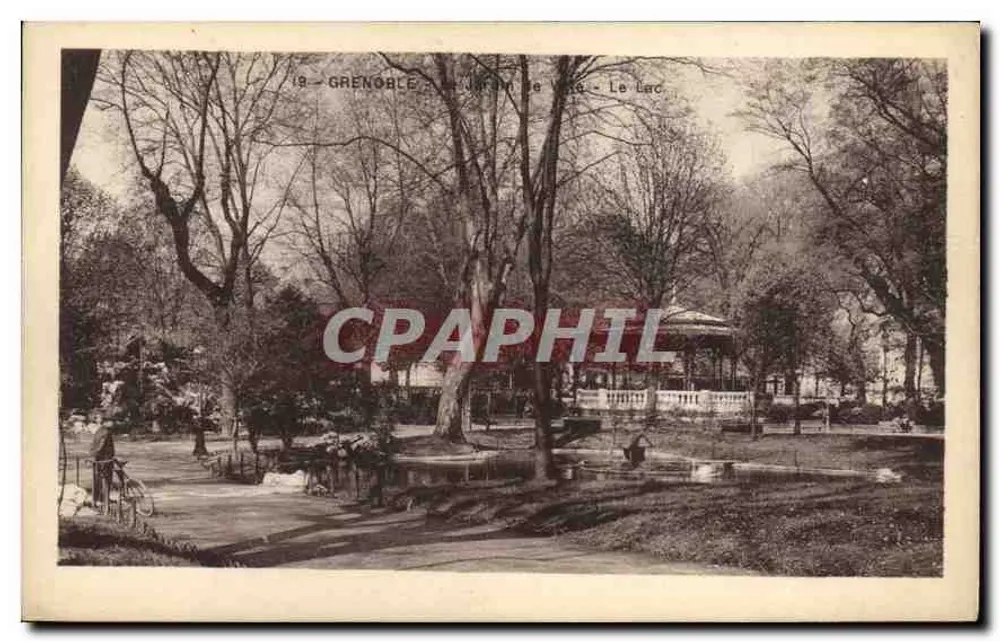 Grenoble - O Jardim da Cidade - O Lago - Frente