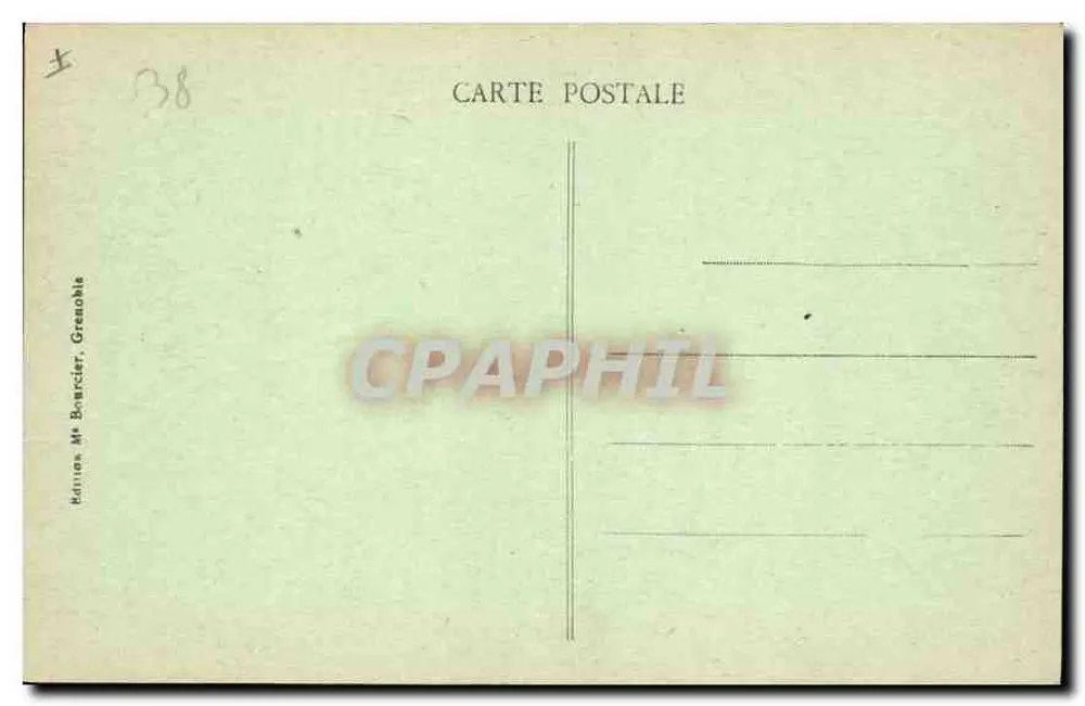 Grenoble - Palácio de Justiça e Estátua de Bayard - Verso
