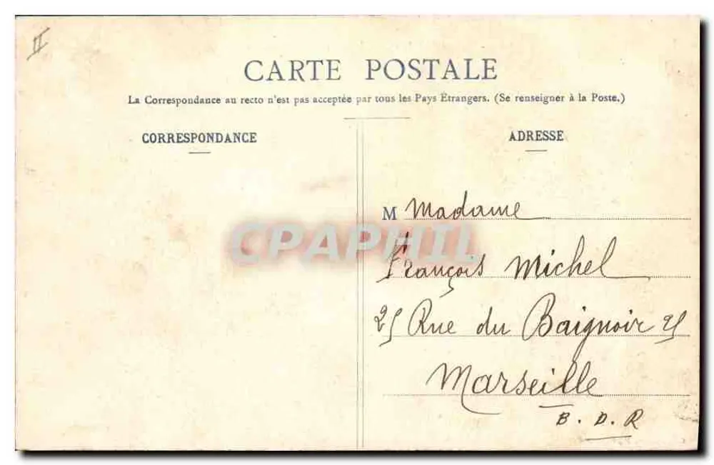 Grenoble 's nachts en het Moucherotte (1906m hoog) — uitgever niet zichtbaar, serie-nummer 414 - Achterkant