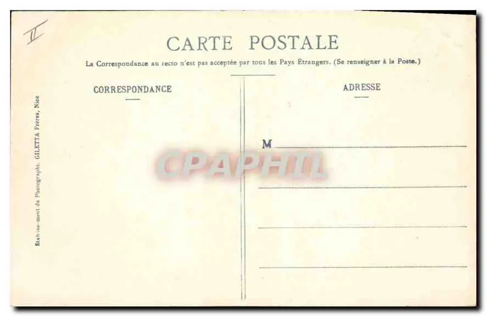 Annecy - Der See - Die Insel der Schwäne — Giletta-Ausgabe, Foto von Nice, Nr. 2414 - Rückseite
