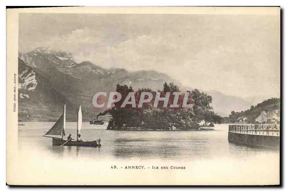 Annecy - Eiland der Zwanen — Uitgever: Uitgever, fot. - Ed. - Annecy, n° 49 - Voorkant
