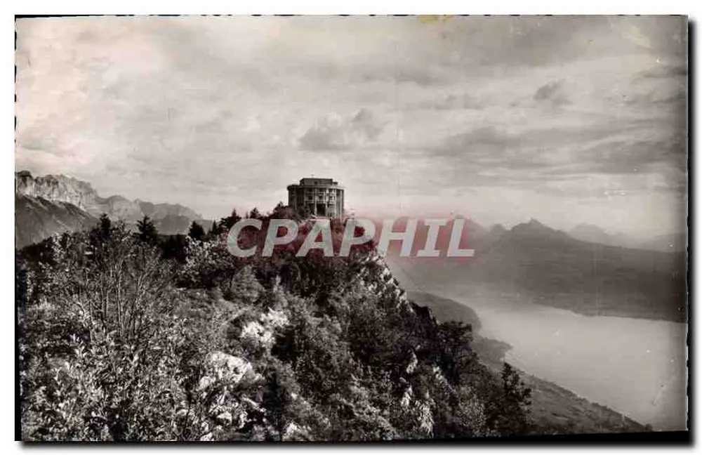 Mont Veyrier — vista panorâmica com teleférico — editor desconhecido, número de série não visível - Frente