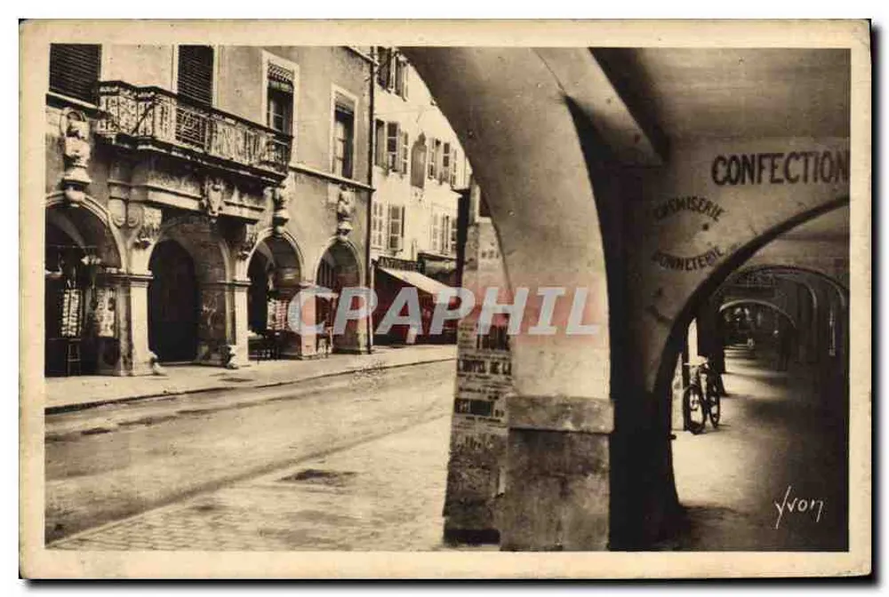Die Arcaden der Königlichen Straße — Annecy (Haute-Savoie) — Yvon - Vorderseite
