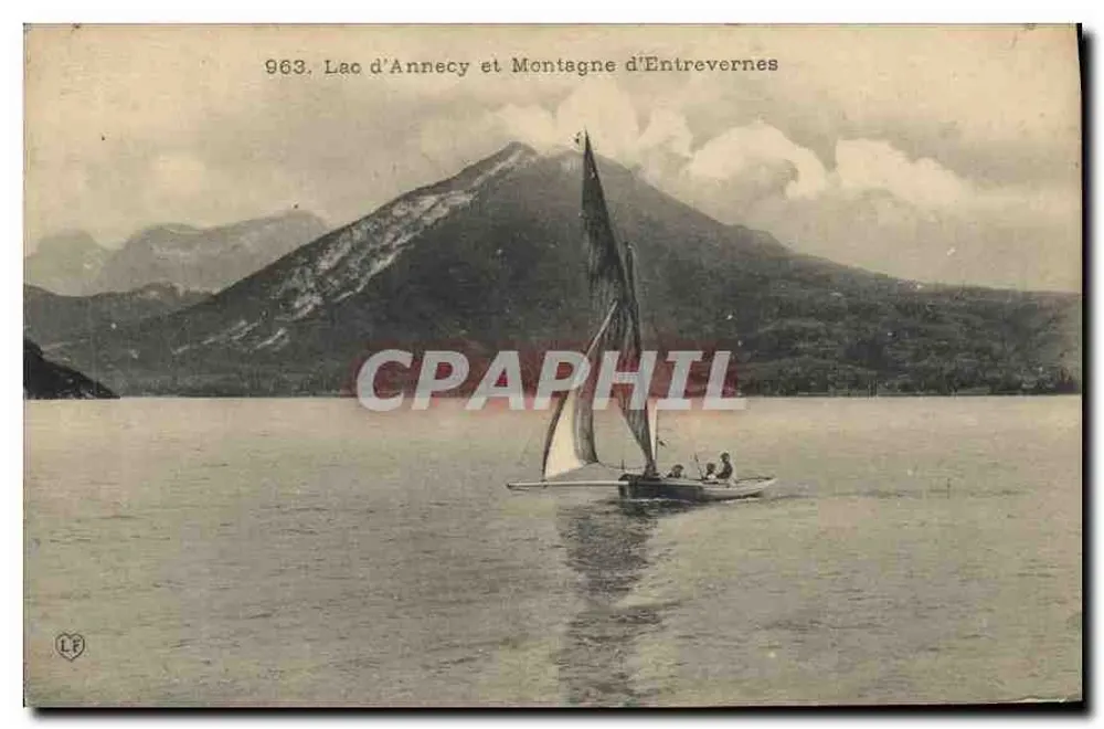 See Annecy und Berg Entrevernes — n° 963 — Verlag LE - Vorderseite