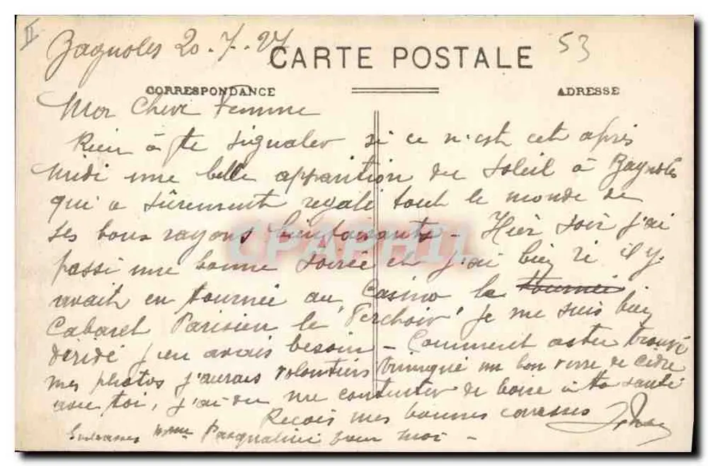 Castelo de Lassay — Arredores de Bagnoles-de-l'Orne — A. D. - Verso