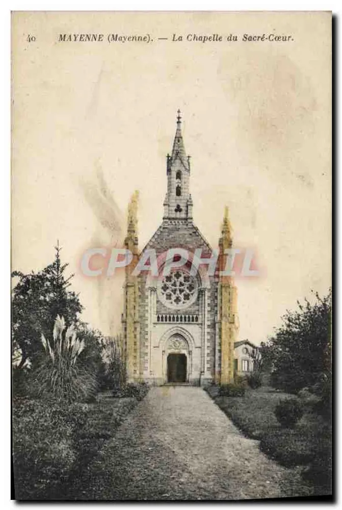 Mayenne (Mayenne) — A Capela do Coração Sagrado. - Frente