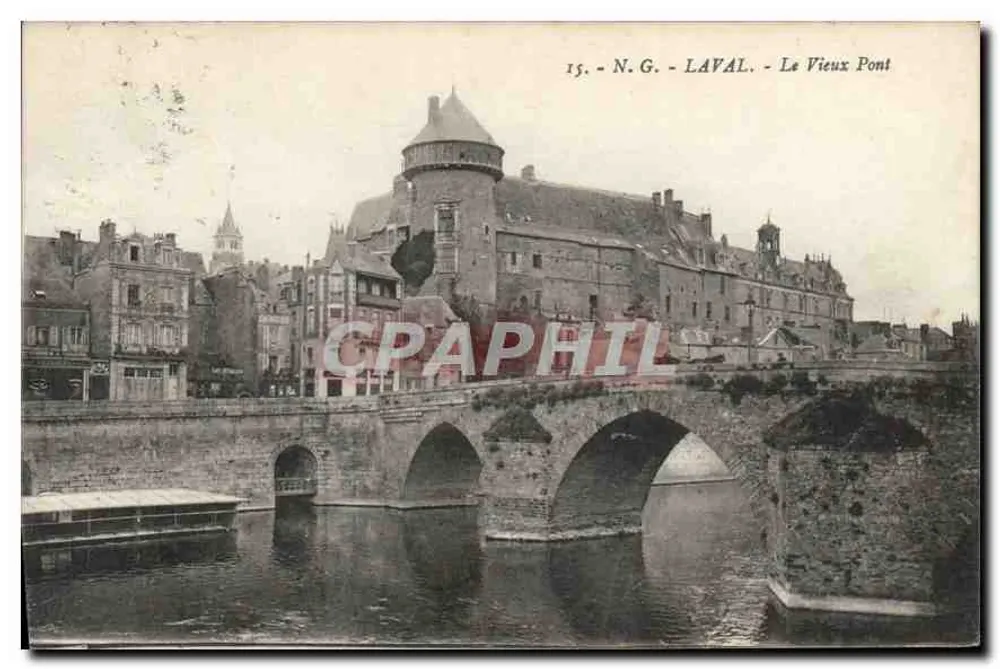 LaVAL - Le Vieux Pont — éditeur N.G. - n° 15 - Frente
