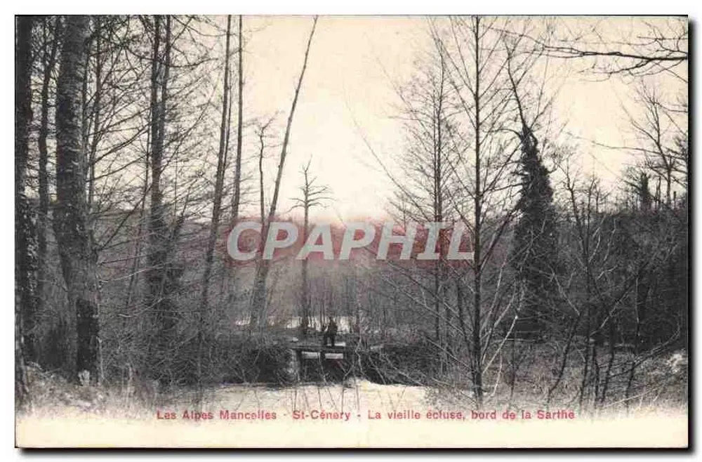 Die Alpen Mancelles - St-Cénery - Der alte Schleusenbereich am Ufer der Sarthe - Vorderseite