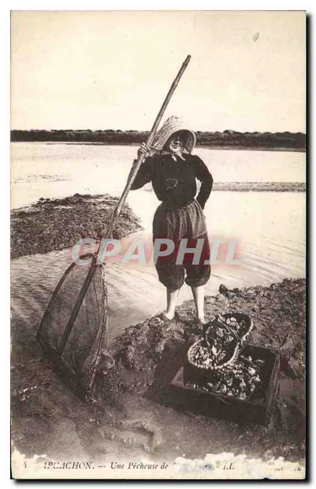 Arcachon — Une Pêcheuse de coquillages — éditeur A. L. (n° 14) - Awers
