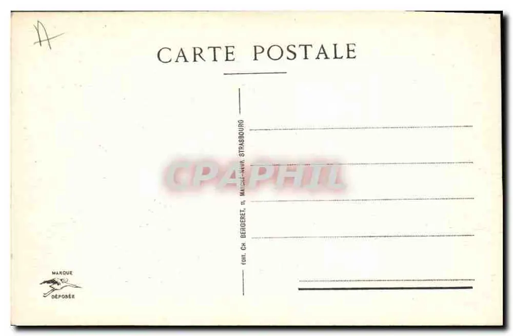 Colmar — Chiesa dei Domenicani — Editore Ch. Bergeret, Strasburgo - Verso