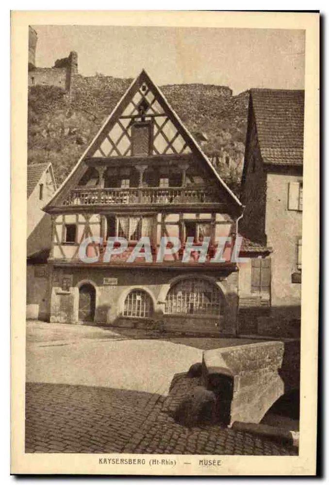 Kaysersberg (Mt-Rhin) — Museu — Edição J. Kuster, impr. Braun - Frente