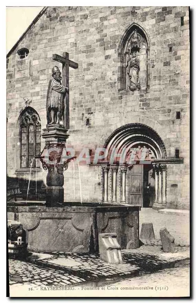 Kayserberg - Fontäne und Gedenkkreuz (1511) — Nr. 16 - Vorderseite