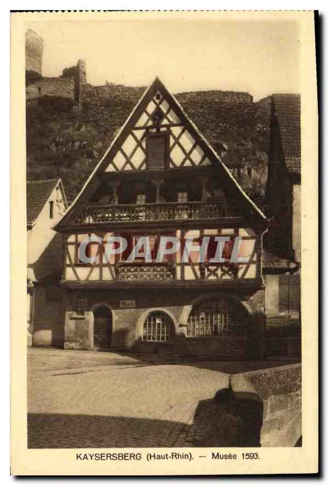 Kaysersberg (Haut-Rhin) — Museu 1593 — Edição L. Kister-Kaysersberg - Frente