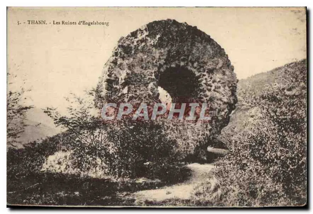 Les Ruines d'Engelsbourg — Thann — éditeur THANN, n°5 - Frente