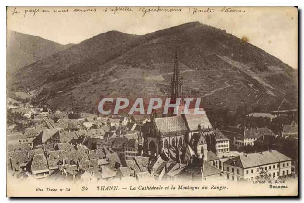 Thann — Die Kathedrale und der Ranger Berg — Edition H. Giraud, Salmosia - Vorderseite