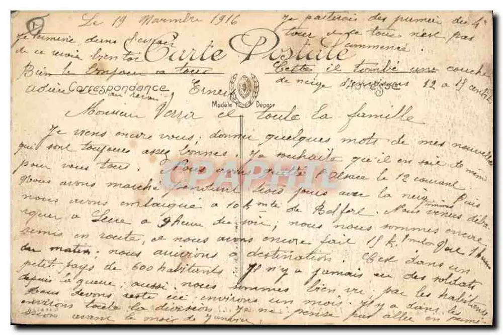 Thann — Die Kathedrale und der Ranger Berg — Edition H. Giraud, Salmosia - Rückseite