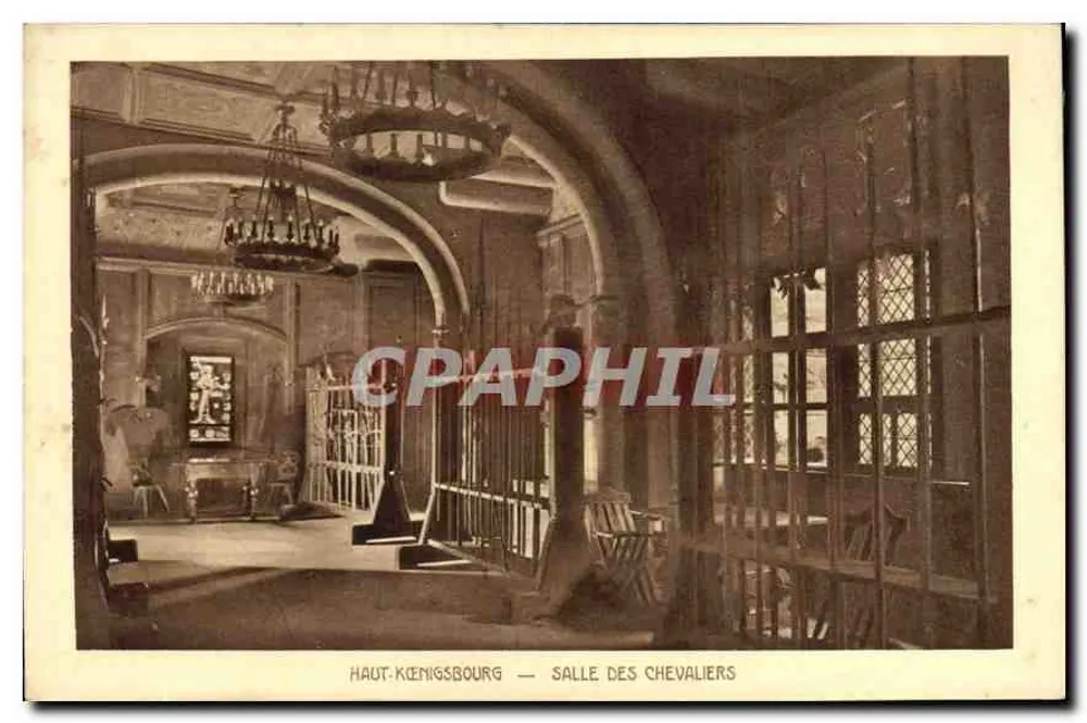 Haut-Kœnigsbourg — Saal der Ritter — Braun & Cie, Dornach - Vorderseite