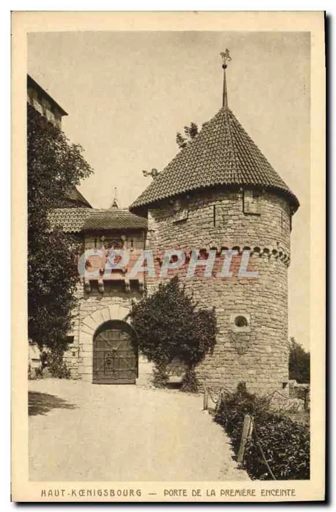 Haut-Königsbourg — Porte de la première enceinte — Braun & Cie, Dornach - Recto