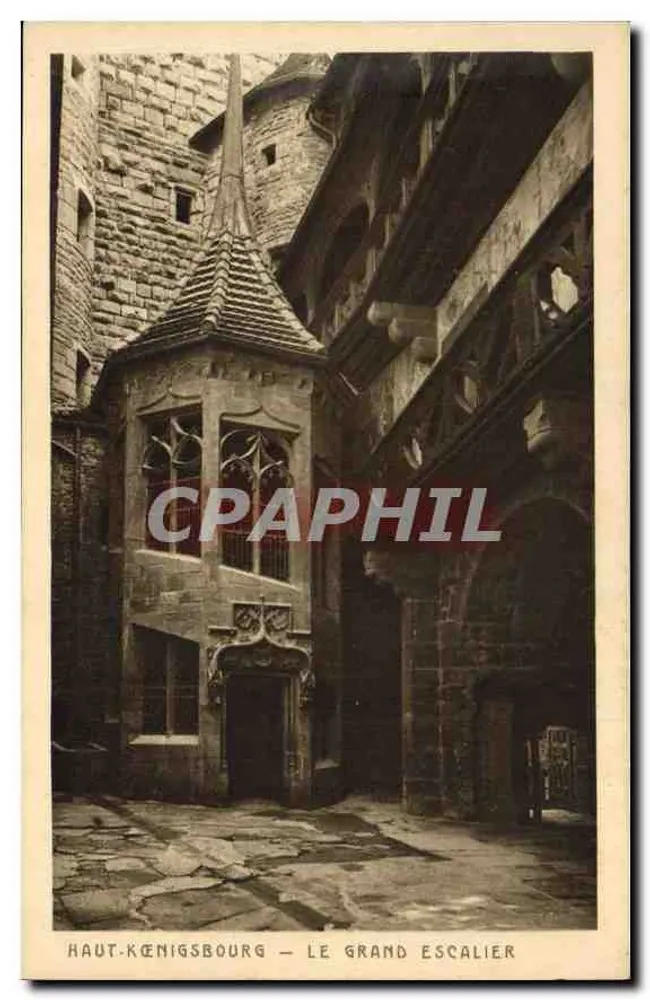 Haut-Kœnigsbourg — Le Grand Escalier — Braun & Cie Éditeurs - Recto