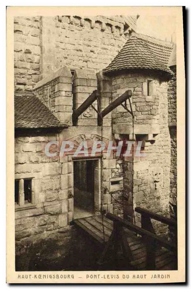 Haut-Königsbourg — Zugbrücke des Oberen Gartens — Braun & Cie Verlag, Dornach - Vorderseite