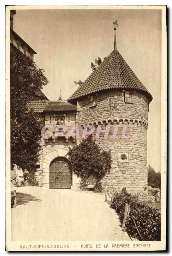 Ober Koenigsburg — Tor der ersten Umfassungsmauer — Braun et Cie, Dornach - Vorderseite