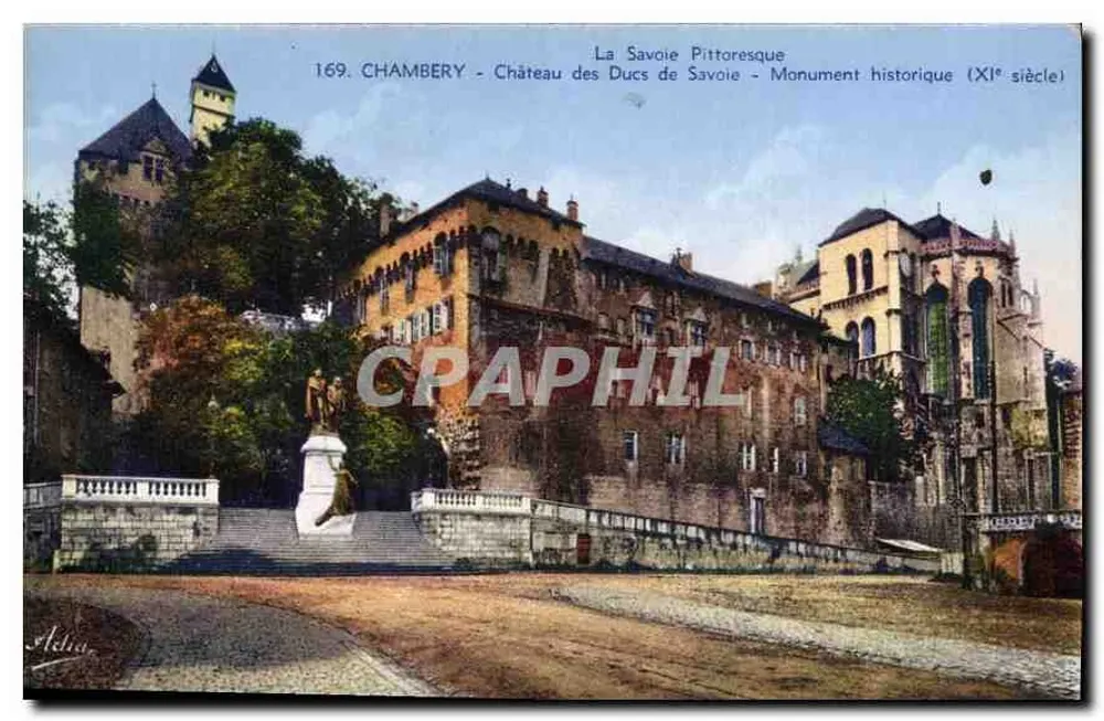 Chambery - Schloss der Herzöge von Savoyen - Historisches Denkmal (11. Jahrhundert) - Vorderseite
