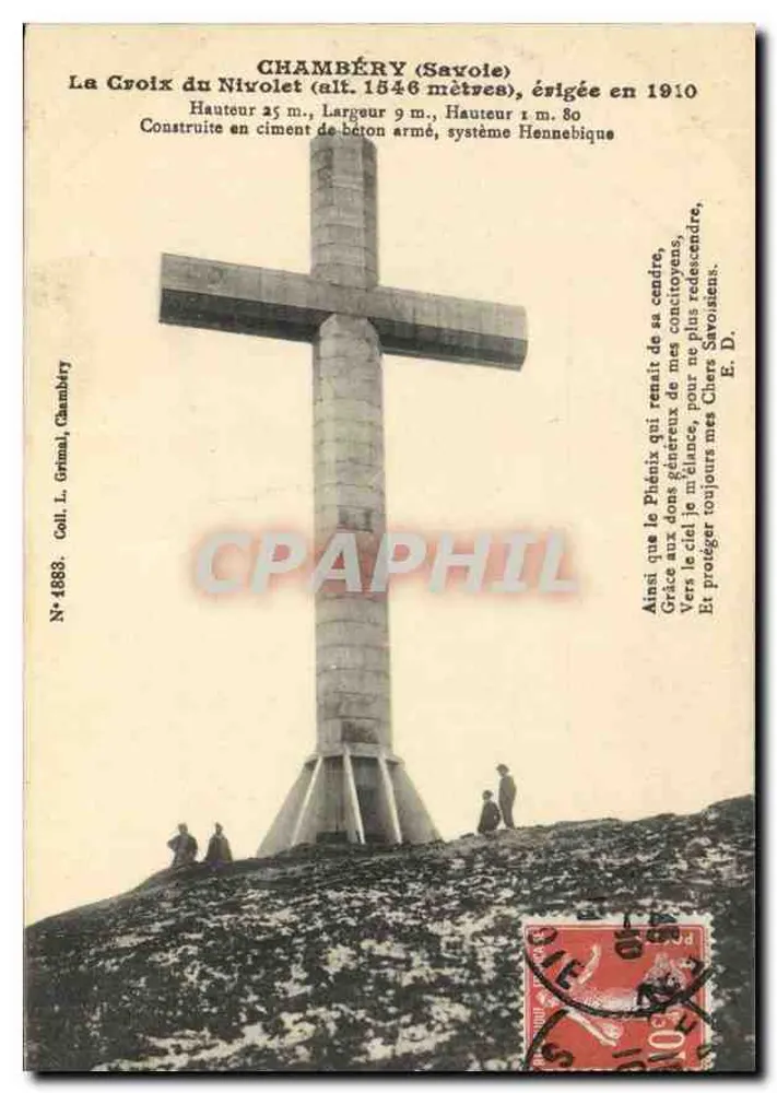La Croix du Nivolet — Chambéry (Savole) — Coll. L. Grimal, Chambéry, N° 4883 - Recto