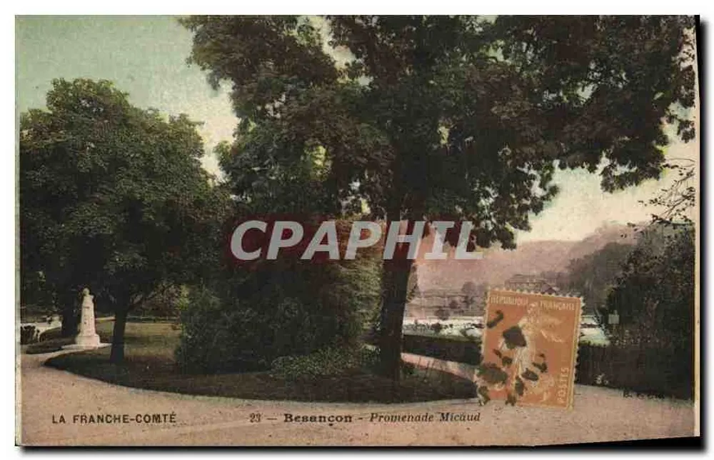 Besançon - Promenade Micaud — A Franche-Comté, editor não identificado, n°23 - Frente