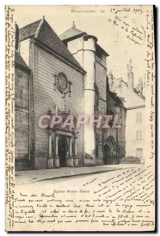 Besançon — Igreja Nossa Senhora — editor desconhecido, número de série não visível - Frente