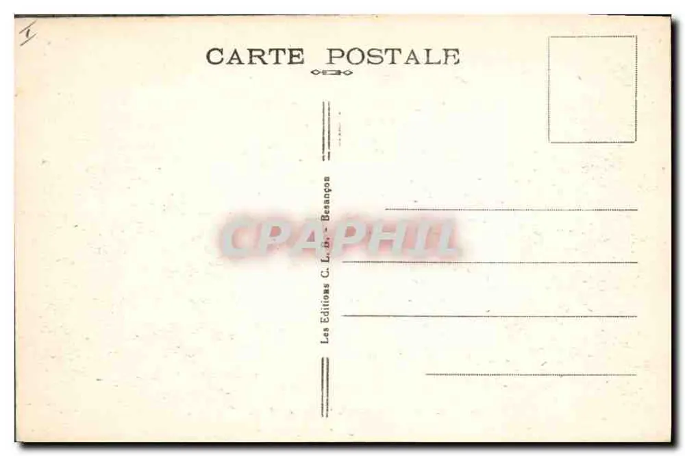 Besançon-les-Bains — Porte Taillée — Edições C. L. B. - Verso