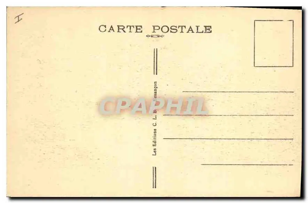Besançon-les-Bains — Vale da Casamène — Editor C. L. Berangon, n° 98 - Verso