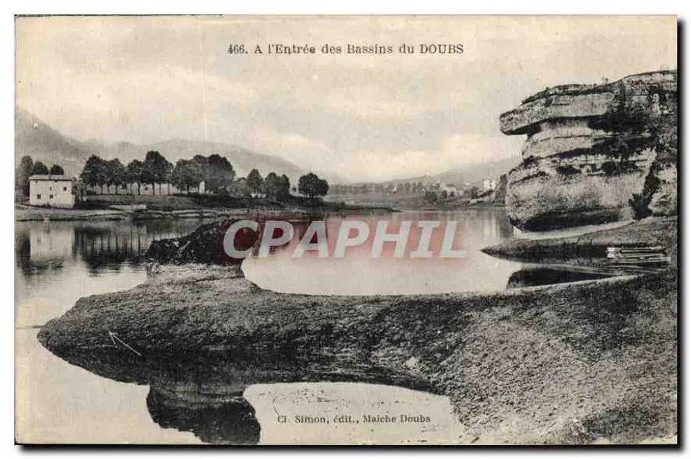 Entrata dei bacini del Doubs — Editore Cl. Simon, Maiche-Doubs, n° 466 - Recto