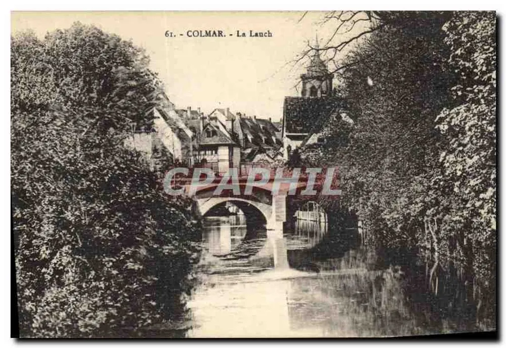कोलमार - ला लौच — नदी पर पुल का दृश्य, अज्ञात प्रकाशक, श्रृंखला संख्या 61 - आगे