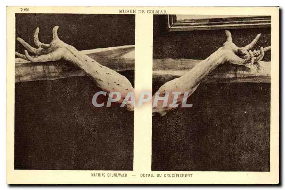 Détail du crucifiement — Mathias Grünewald — Musée de Colmar - Recto