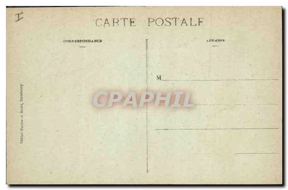 Colmar — Ansicht der Place des Dominicains — Édition Pauline & Rousset, Straßburg - Rückseite