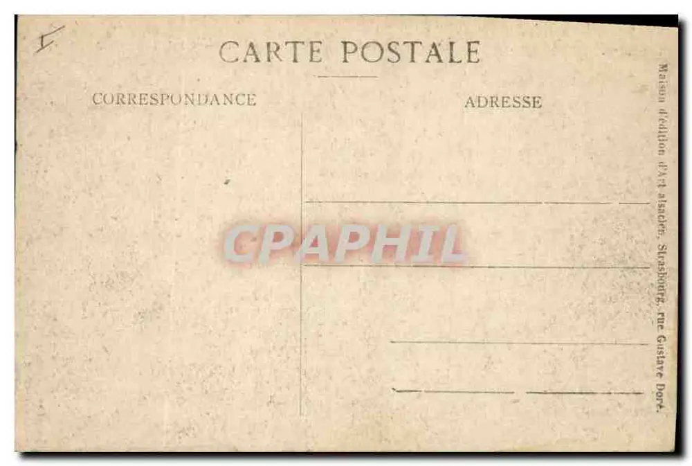 Strasbourg — Orangerie — Grand Restaurant — Maison d'édition d'Art alsacien - Verso