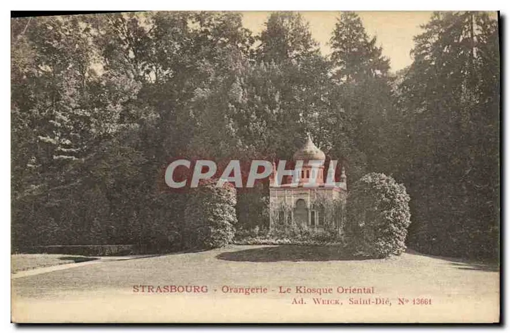 Strasbourg - Orangerie - O Kiosque Oriental — Ad. Weick, Saint-Dié, N° 13661 - Frente