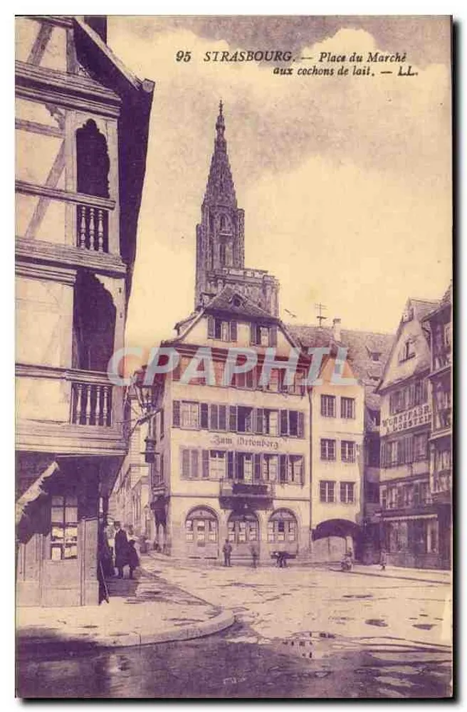 Strasbourg — Place du Marché aux cochons de lait — LL. — N° 95 - Vorderseite